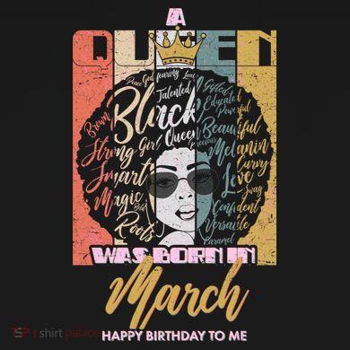 A Queen was Born in March Flexfit Unipanel Trucker Cap