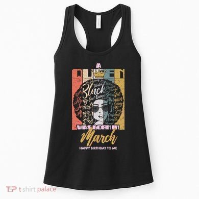 A Queen was Born in March Women's Tank Top