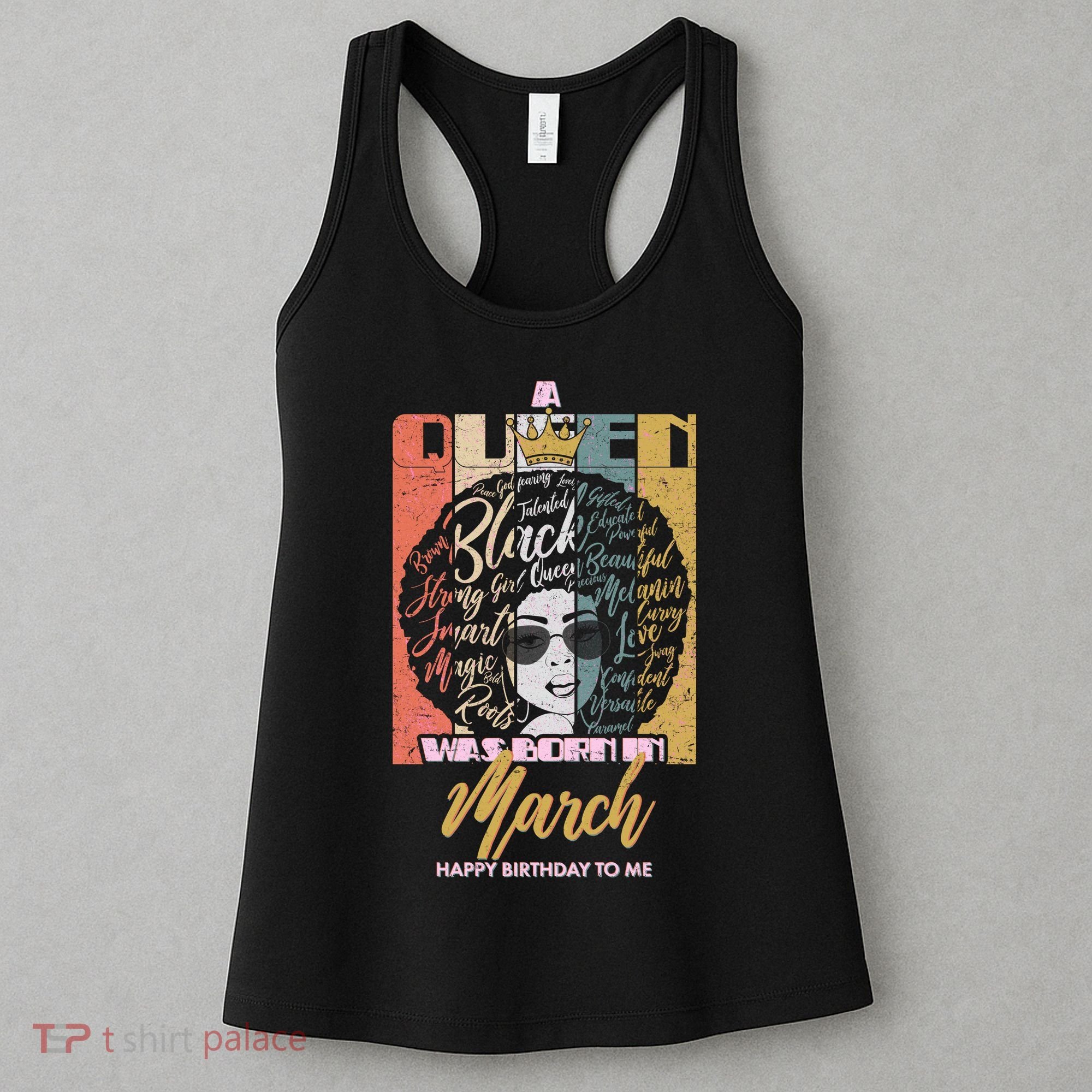 A Queen was Born in March Women's Tank Top