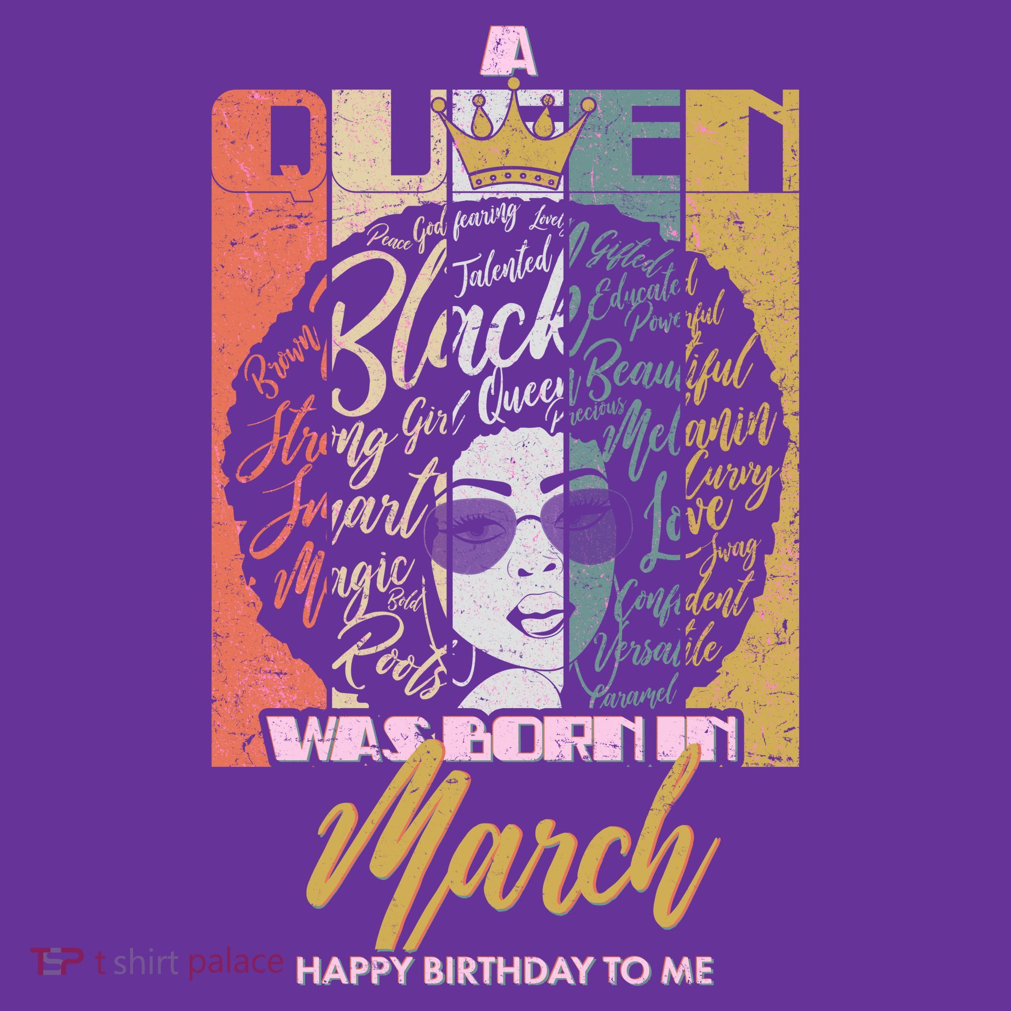 A Queen was Born in March Button