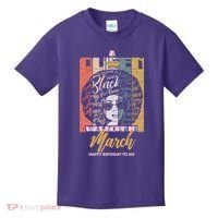 A Queen was Born in March Kids T-Shirt thumb 0