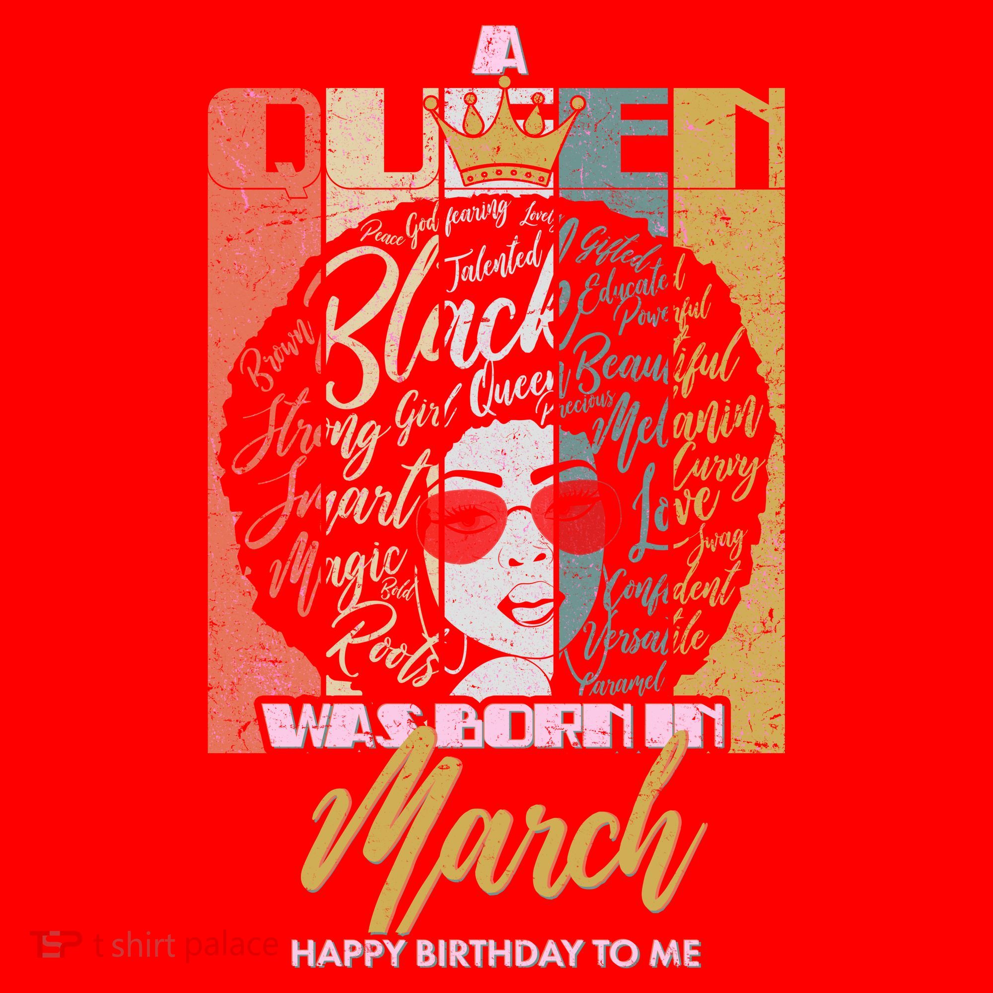 A Queen was Born in March Santa Hat