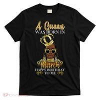 A Queen Was Born In March Happy Birthday T-Shirt thumb 0