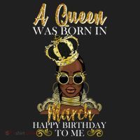 A Queen Was Born In March Happy Birthday Beanie thumb 2
