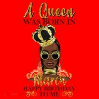 A Queen Was Born In March Happy Birthday Santa Hat thumb 1