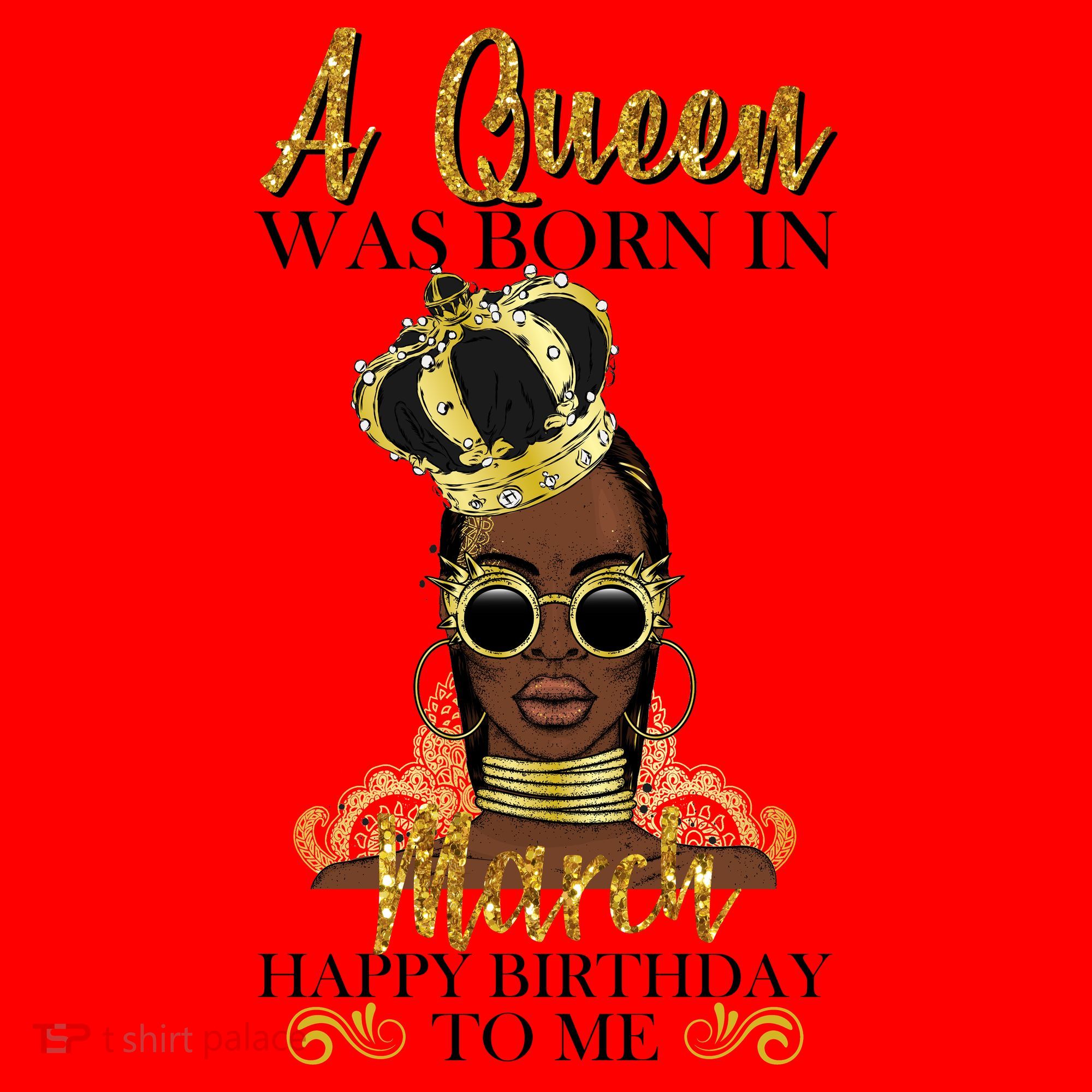 A Queen Was Born In March Happy Birthday Santa Hat