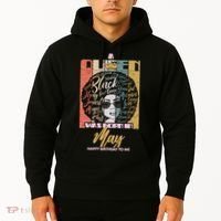 A Queen Was Born In May Hoodie thumb 2