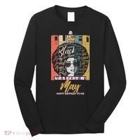 A Queen Was Born In May Long Sleeve Shirt thumb 0
