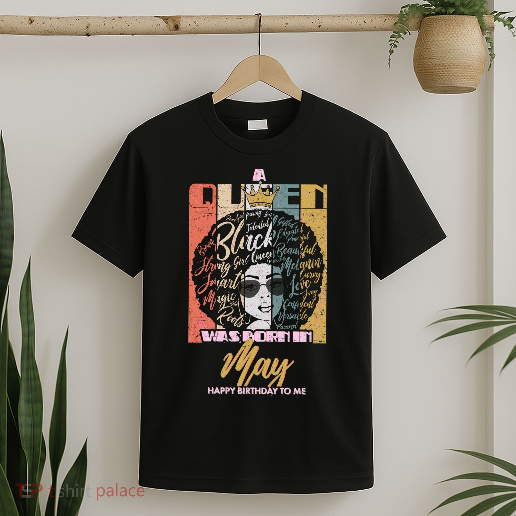 A Queen Was Born In May T-Shirt