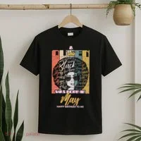 A Queen Was Born In May T-Shirt thumb 2