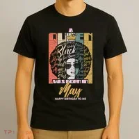 A Queen Was Born In May T-Shirt thumb 3