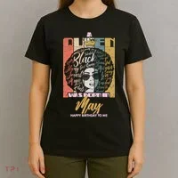 A Queen Was Born In May T-Shirt thumb 4