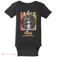 A Queen Was Born In May Baby Bodysuit thumb 0
