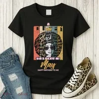 A Queen Was Born In May Women's T-Shirt thumb 3