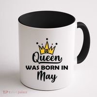 A Queen Was Born In May Birthday Coffee Mug thumb 1