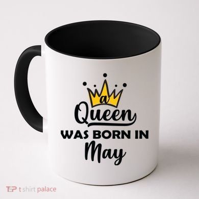 A Queen Was Born In May Birthday Coffee Mug