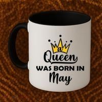 A Queen Was Born In May Birthday Coffee Mug thumb 2