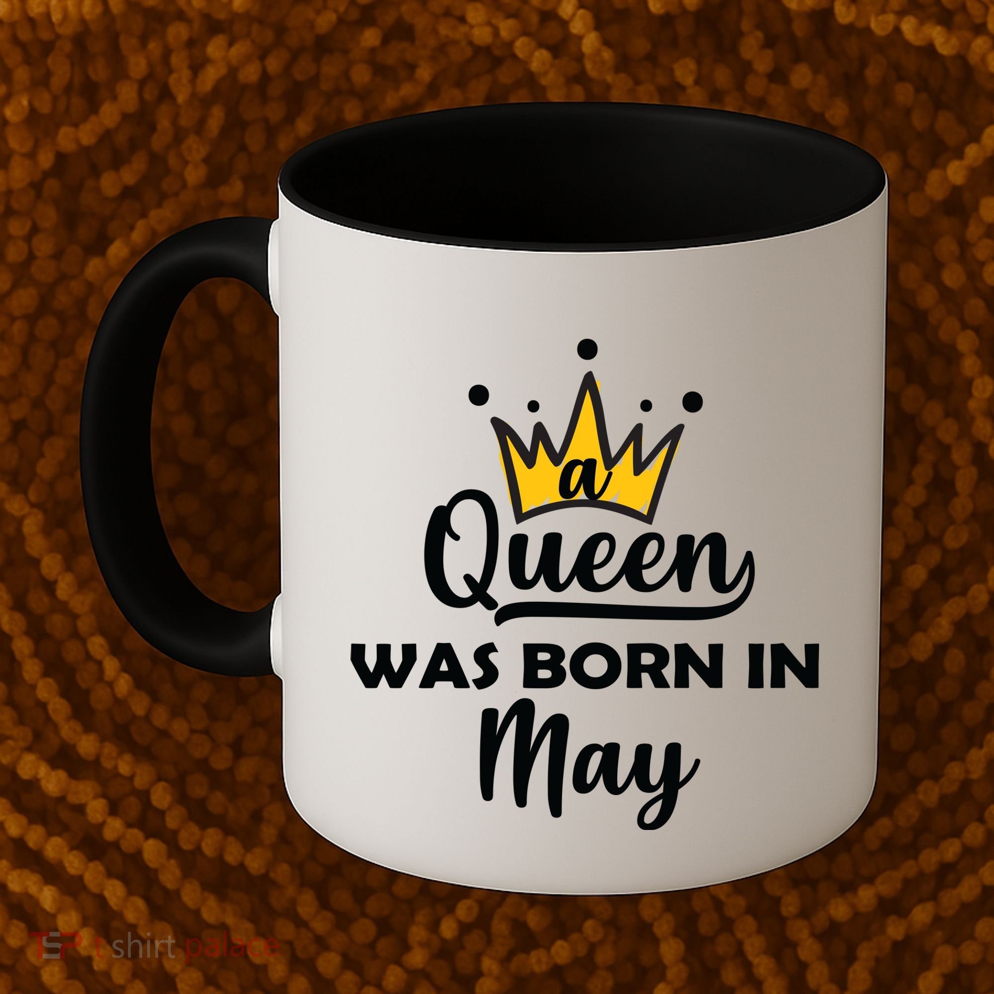 A Queen Was Born In May Birthday Coffee Mug