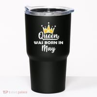 A Queen Was Born In May Birthday Tumbler thumb 0