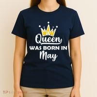 A Queen Was Born In May Birthday T-Shirt thumb 4