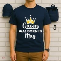A Queen Was Born In May Birthday T-Shirt thumb 6