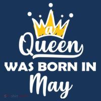 A Queen Was Born In May Birthday Women's Hoodie thumb 2