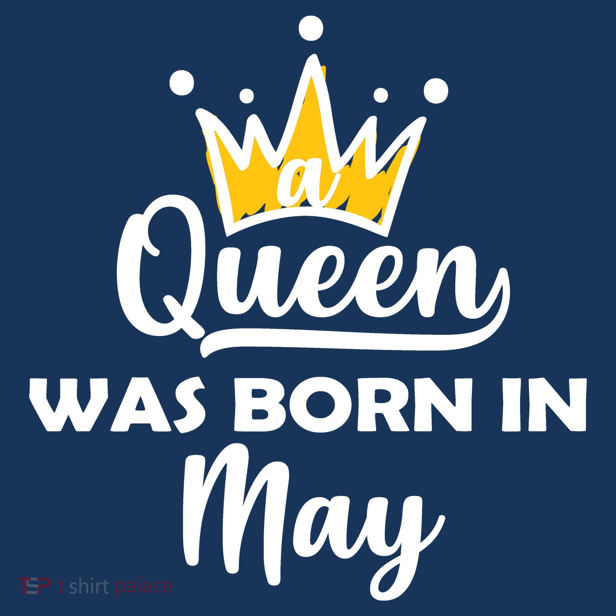 A Queen Was Born In May Birthday Mousepad