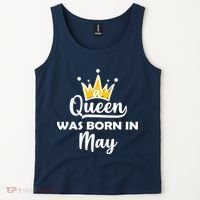 A Queen Was Born In May Birthday Tank Top thumb 2