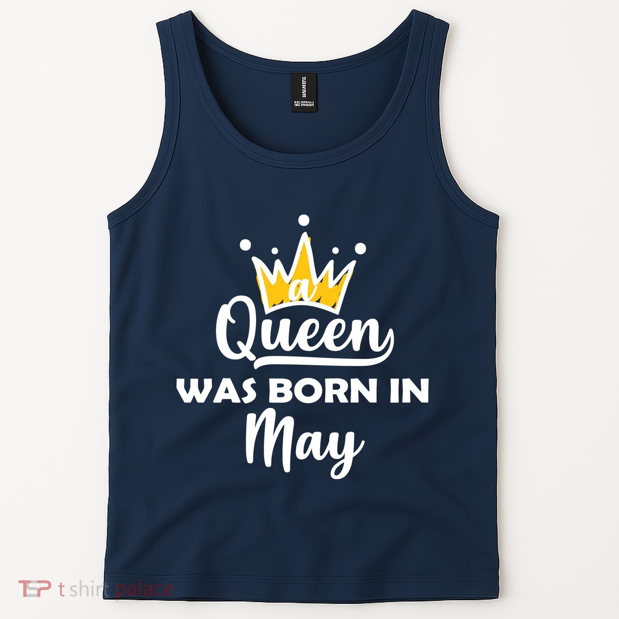 A Queen Was Born In May Birthday Tank Top