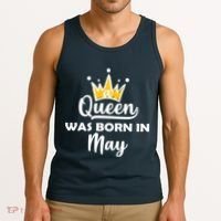 A Queen Was Born In May Birthday Tank Top thumb 3