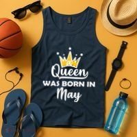 A Queen Was Born In May Birthday Tank Top thumb 4