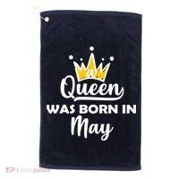 A Queen Was Born In May Birthday Golf Towel thumb 0