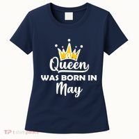 A Queen Was Born In May Birthday Women's T-Shirt thumb 0