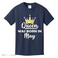 A Queen Was Born In May Birthday Kids T-Shirt thumb 0