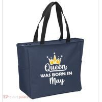 A Queen Was Born In May Birthday Tote Bag thumb 2