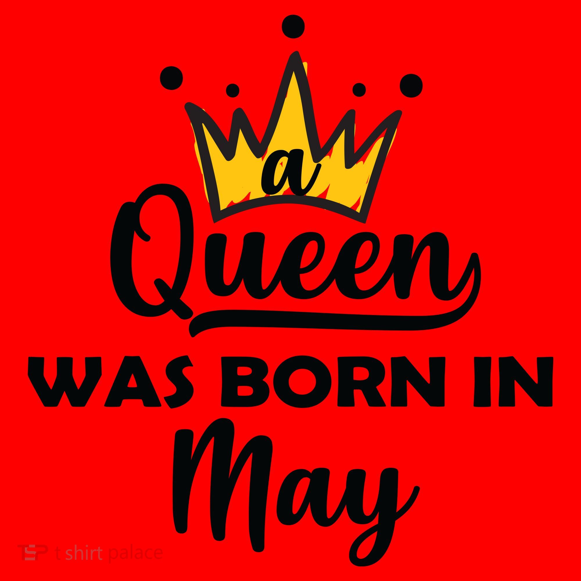 A Queen Was Born In May Birthday Santa Hat