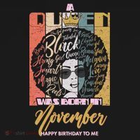 A Queen Was Born In November Happy Ornament thumb 1
