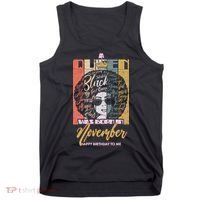 A Queen Was Born In November Happy Tank Top thumb 0