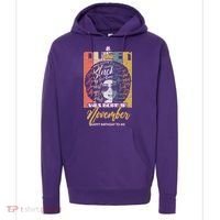 A Queen Was Born In November Happy Hoodie thumb 0