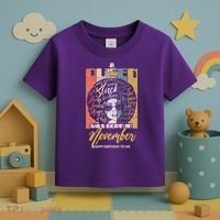 A Queen Was Born In November Happy Toddler T-Shirt thumb 3