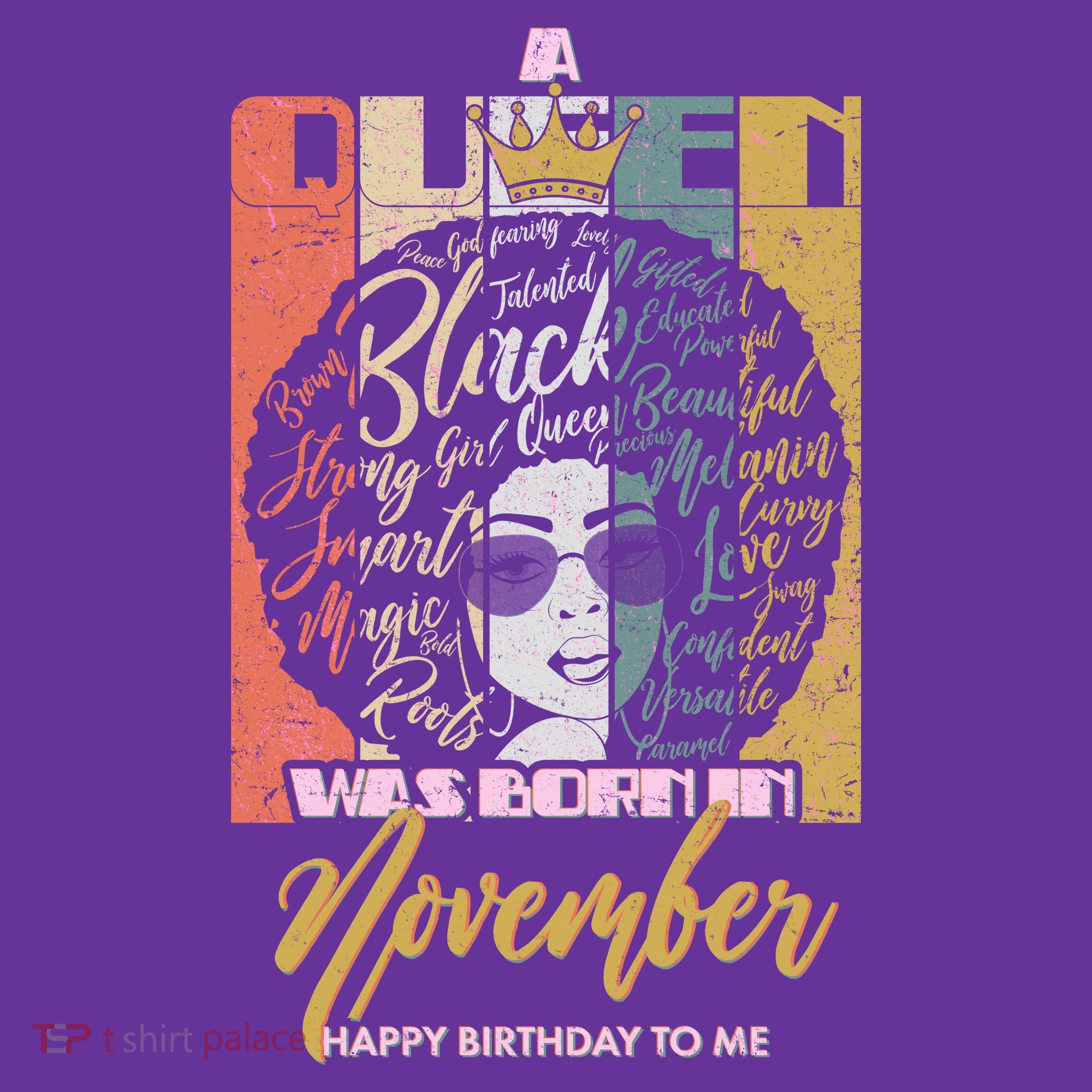 A Queen Was Born In November Happy Toddler T-Shirt