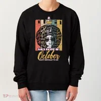 A Queen Was Born In October Women's Sweatshirt thumb 0