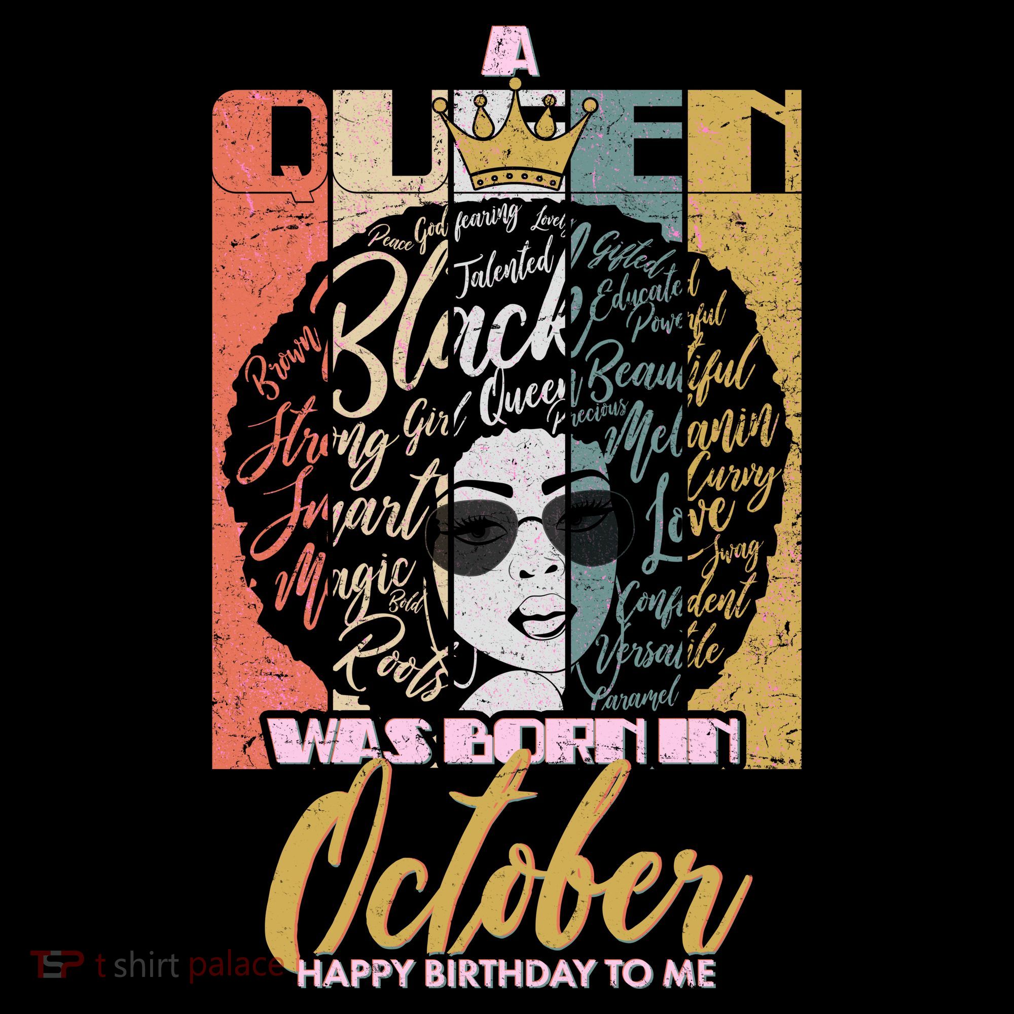A Queen Was Born In October Hoodie
