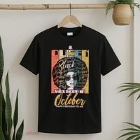 A Queen Was Born In October T-Shirt thumb 2
