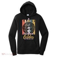 A Queen Was Born In October Women's Hoodie thumb 0