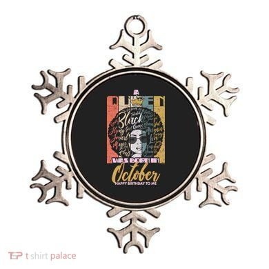 A Queen Was Born In October Ornament