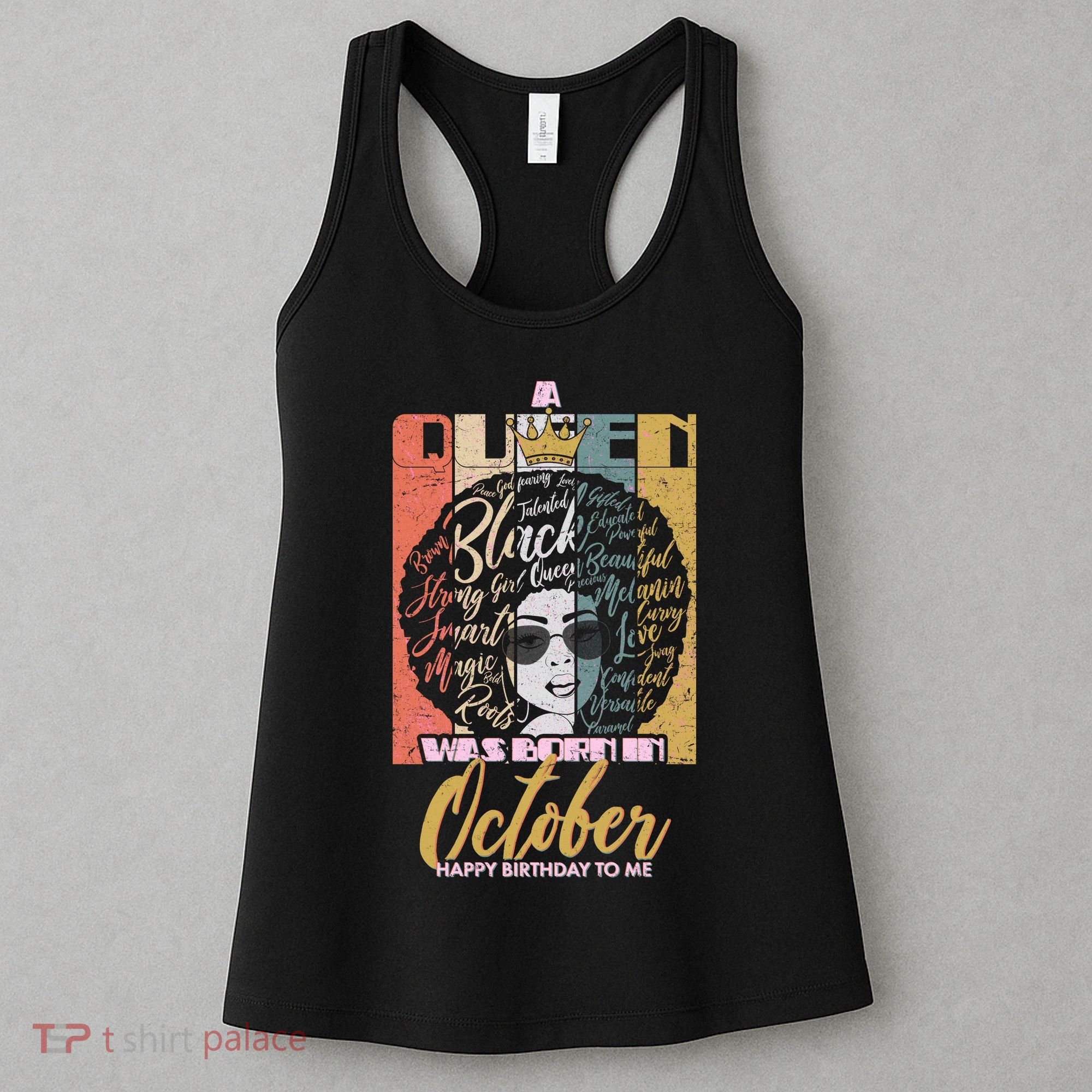 A Queen Was Born In October Women's Tank Top