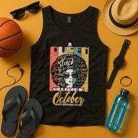 A Queen Was Born In October Tank Top thumb 4