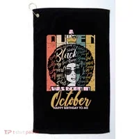A Queen Was Born In October Golf Towel thumb 0
