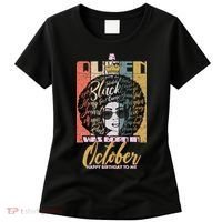 A Queen Was Born In October Women's T-Shirt thumb 0